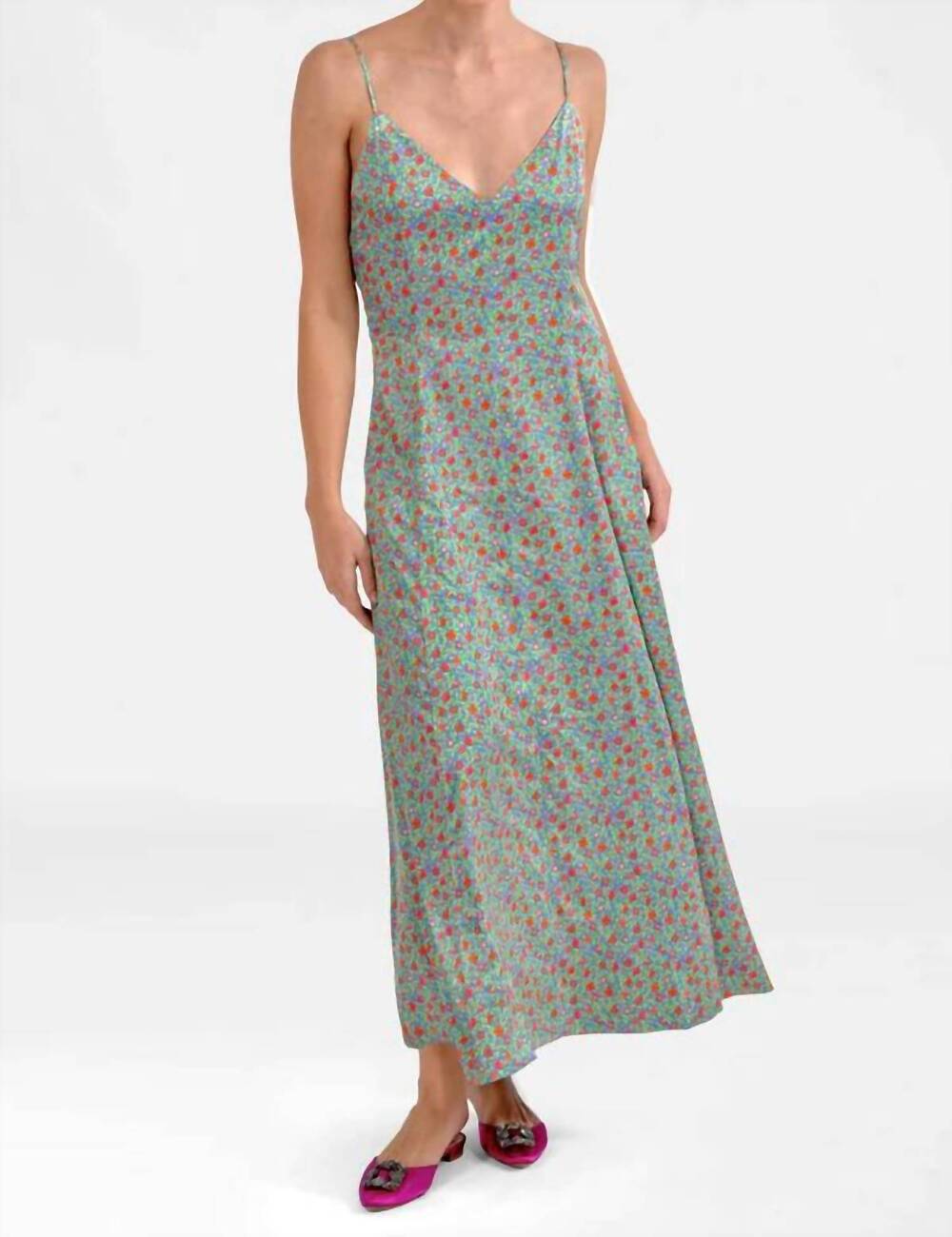 NEW GRETCHEN SCOTT sway and twirl dress in peri- puzzle mania